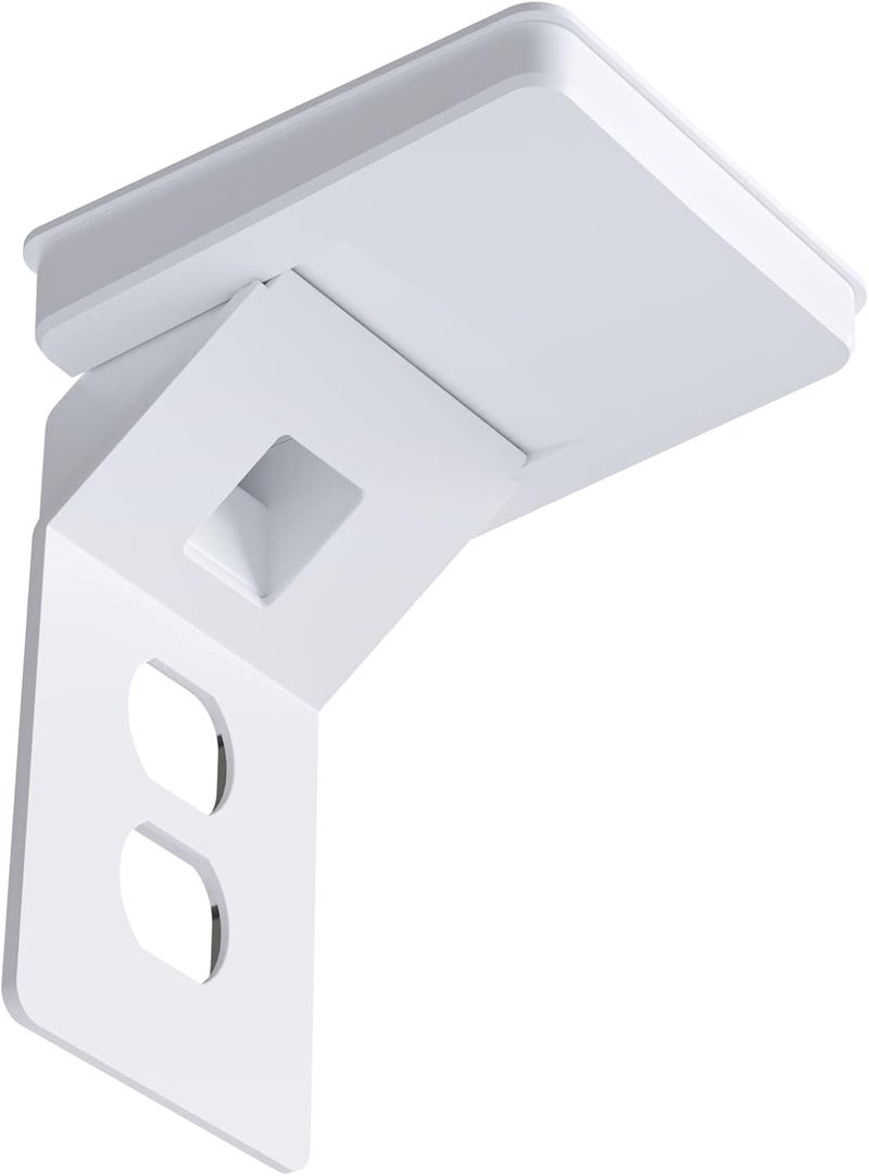 ECHOGEAR Outlet Shelf for Standard Outlets - Built-In Cord Storage & Room for Bulky Plugs - Quick Install w/ Included Hardware - 5.7" Wall Profile, 5" Shelf Width, 6.9" Height - Image 1